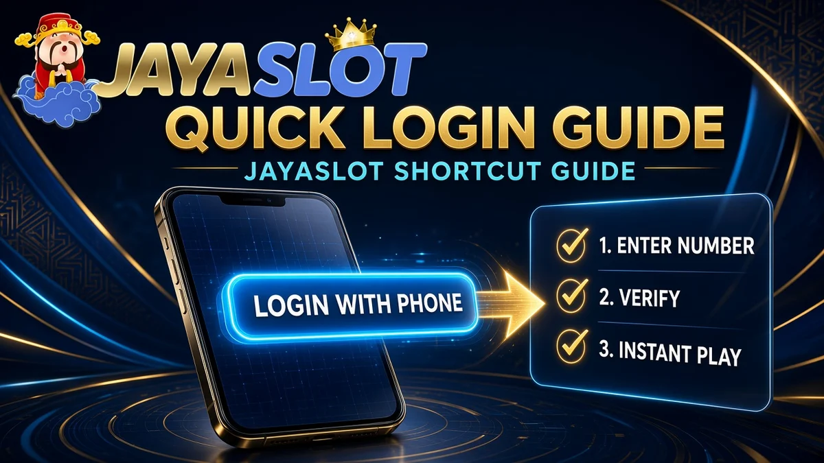 Login JAYASLOT — Panduan Cepat ke Checklist Utama